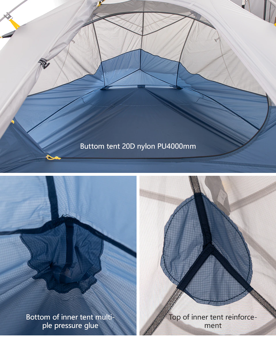 Cheap Goat Tents  CloudUp Wing 2 Man Tent Ultralight Portable Silicon Coated 15D Nylon Hiking Camp Tent Tents 